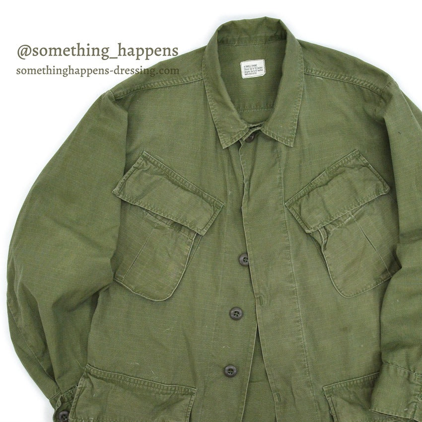 1960's USARMY JUNGLE FATIGUE JACKET...X-SMALL-SHORT