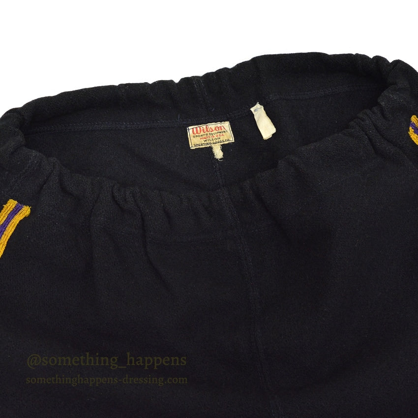 1940's WILSON BLACK WOOL TRAINING PANTS ... Fits like M