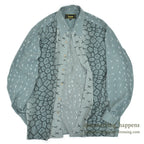 1980's〜 SAXIFON ART CLOUDS & SCALY PRINT SHIRT ... L