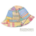 1970's LLBEAN MADRAS CHECK PATCHWORK HAT...L