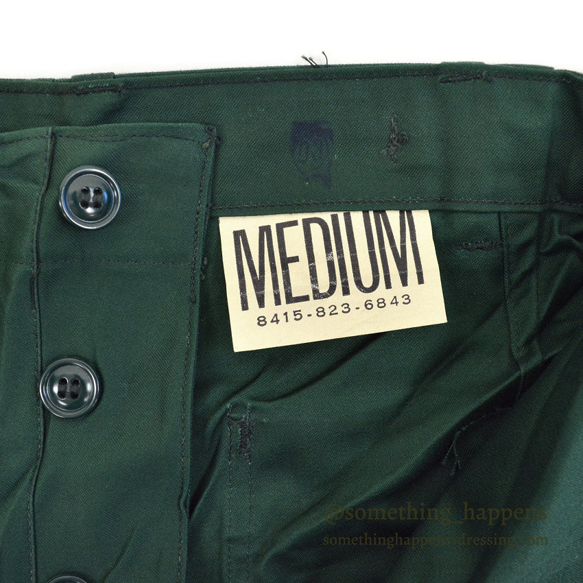 1960's DEADSTOCK USARMY TROUSERS, AGGRESSOR GREEN SHADE 255 ... MEDIUM
