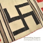 c.1920's NAVAJO RUG WHIRLING LOGS SWASTIKA... 135cm/91cm