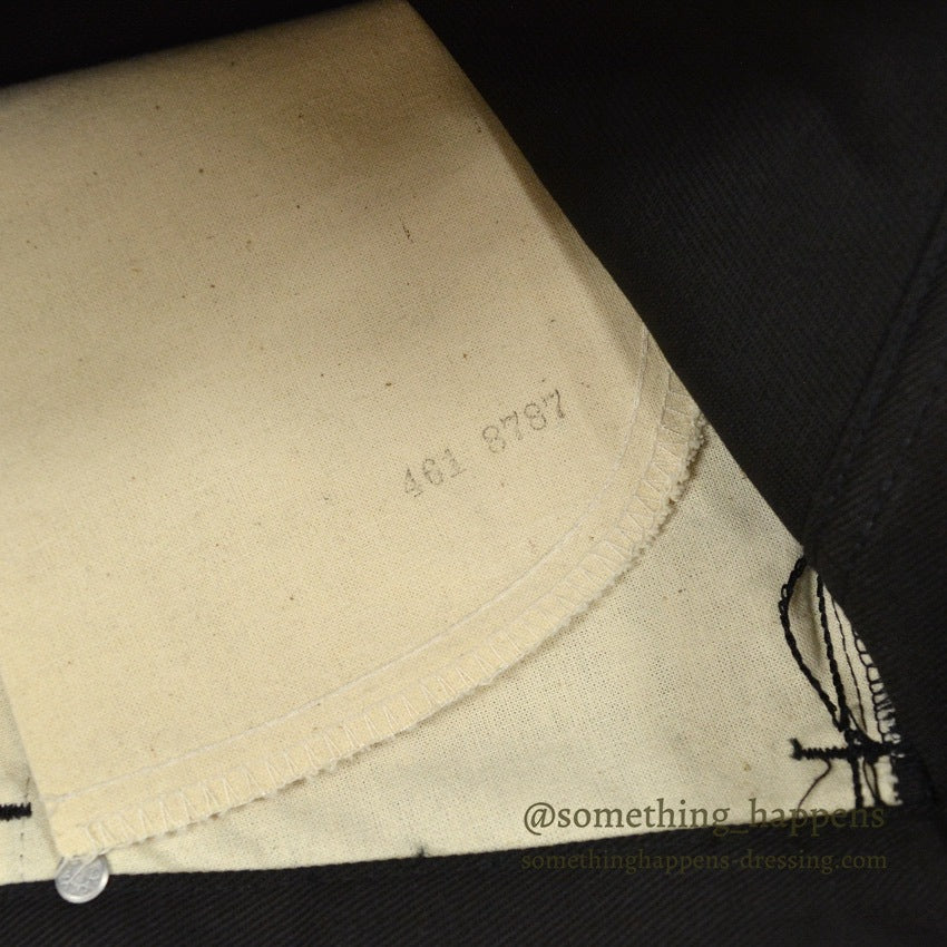 1970's~ DEADSTOCK Lee RIDERS 200 BLACK COTTON TWILL PANTS... W34/L34