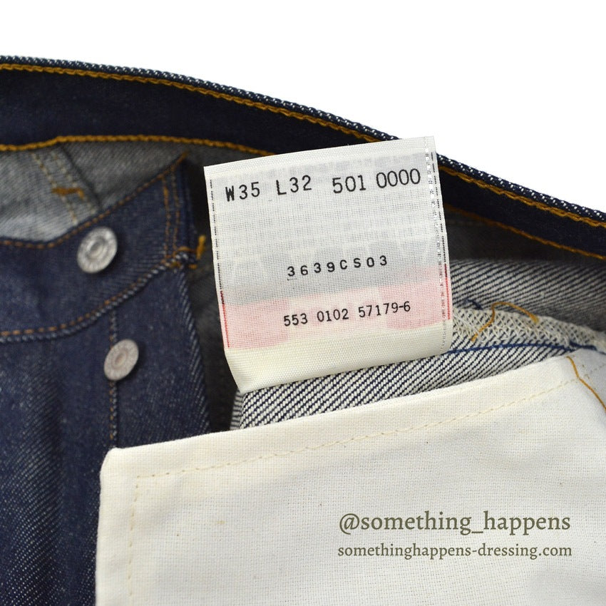 DEADSTOCK Levi's 501 DENIM PANTS Made in USA... W35/L32