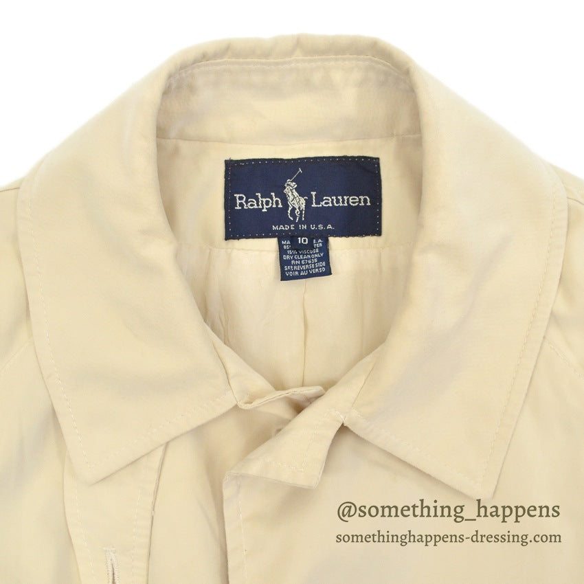 1980's RALPH LAUREN BALMACAAN COAT Made in USA...