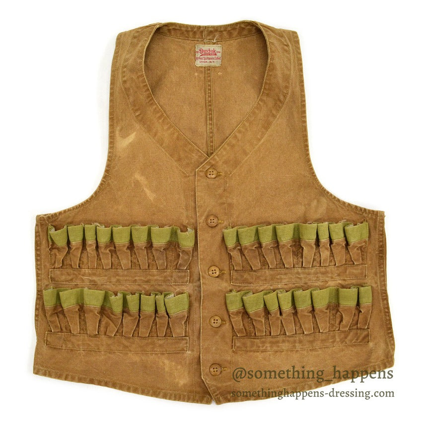 1930's DUXBAK BROWN DUCK HUNTING VEST...