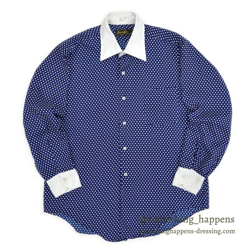 〜1980's HAMPSHIRE HOUSE BY VAN HEUSEN POLKA DOTS SHIRT ... 16-33
