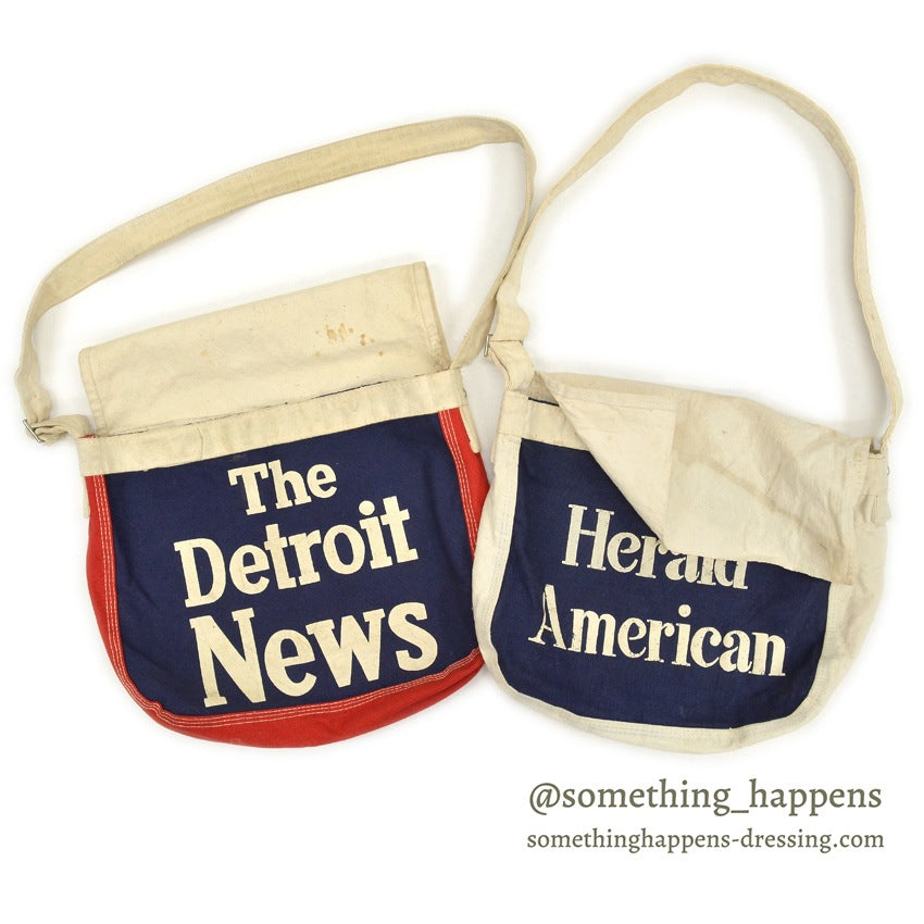 1960's~ The Detroit News NEWS PAPER BAG... SMALL