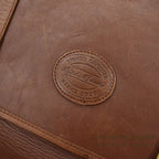 1990's EDDIE BAUER BROWN LEATHER SATCHEL BAG...