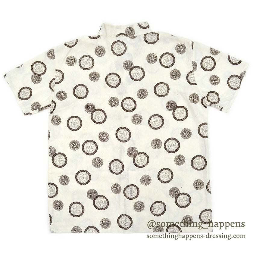 〜1990's DEADSTOCK GRECIAN PRINT S/S SHIRT ...
