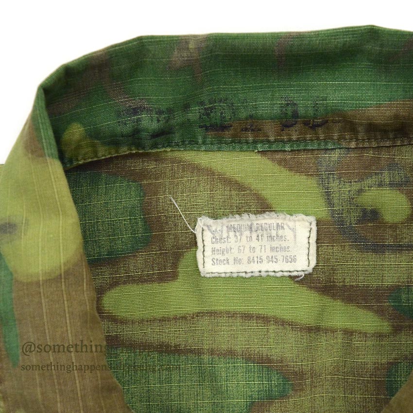 1970's USMC ERDL JUNGLE FATIGUE JACKET MIX LEAF... MR