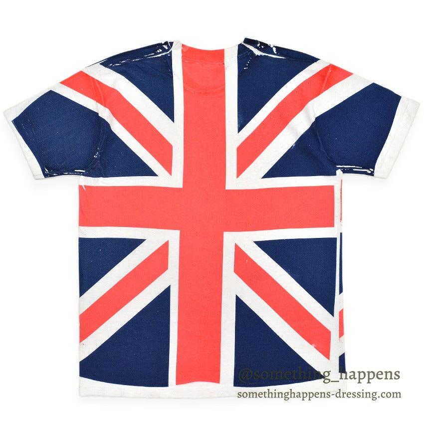 1990's FRUIT OF THE LOOM UNION JACK ALL OVER PRINT T-SHIRT ... XL