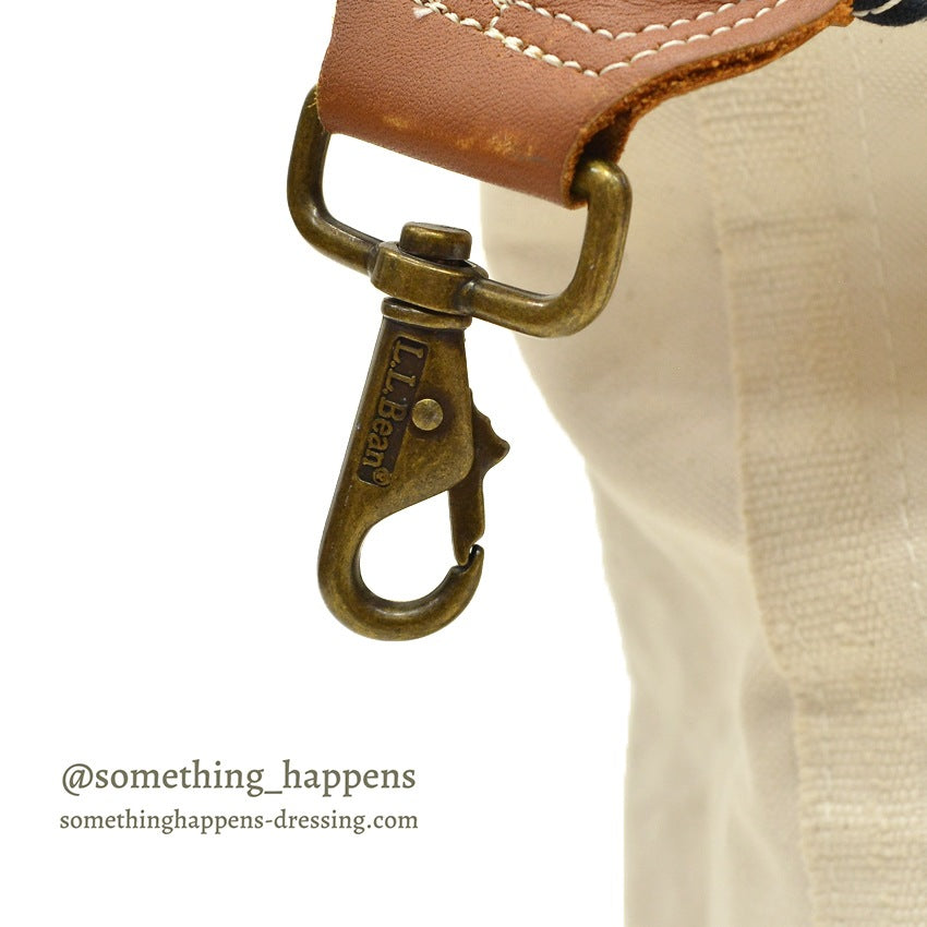 L.L.BEAN LEATHER HANDLE ZIP-TOP TOTE, BOSTON BAG BLACK ... USA製