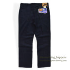 1980's DEADSTOCK Lee 200 CORDUROY PANTS DARK NAVY... W38/L30
