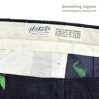 ~1970's DEADSTOCK HICKEY'S WHALE EMBROIDERY CORDUROY PANTS ... W32/L28