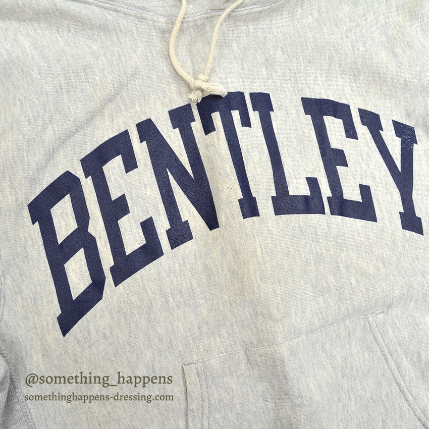 1990's DEADSTOCK CHAMPION BENTLEY REVERSE WEAVE SWEAT PARKA...L