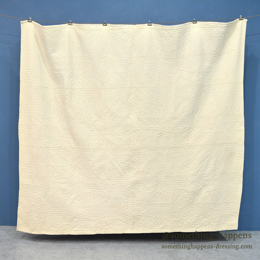 1936 to '1938 SIGNATURES EMBROIDERY FRIENDSHIP PATCHWORK QUILT... 181cm/163cm