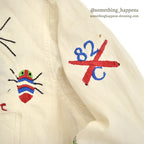 1940's~ THE COLONEL BY MACK MILITARY COOTIE EMBROIDERY SHIRT ... 15