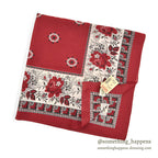 1980's DEADSTOCK BANANA REPUBLIC SAFARI & TRAVEL BANDANA RED...