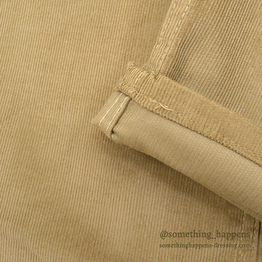 1990's DEADSTOCK Levi's 517 BOOT CUT CORDUROY PANTS TAN... W34/L34