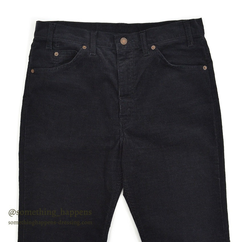 1990's Levi's 517 BOOT CUT CORDUROY PANTS BLACK MINT... W34/L34