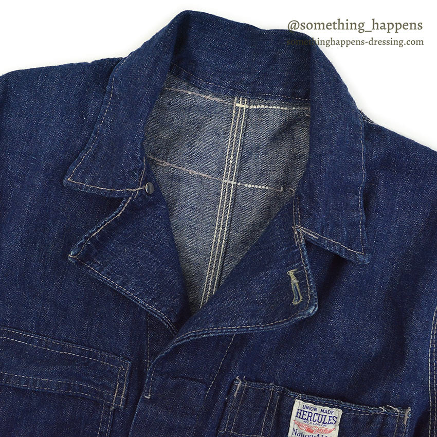 1950's HERCULES NATION-ALLS DENIM WORK COVERALL...