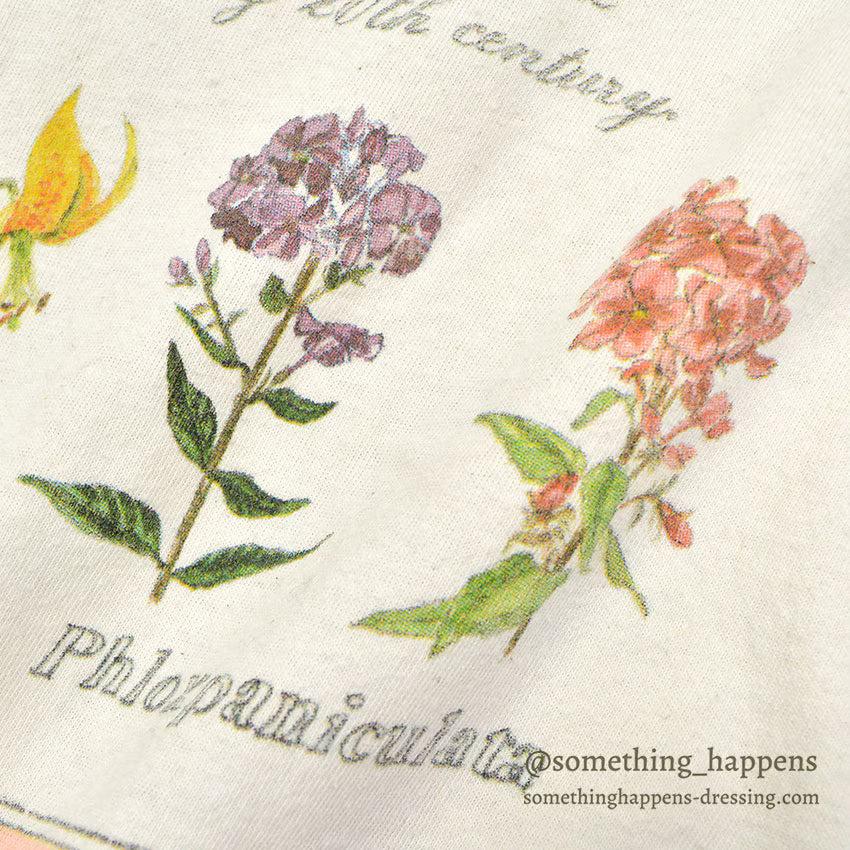 1990's REL-E-VANT PRODUCTS BOTANICAL ART PRINT T-SHIRT ... L