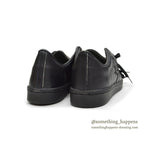 1980's DEADSTOCK CONVERSE ALLSTAR OFFICIAL PRO OX BLACK LEATHER... 81/2
