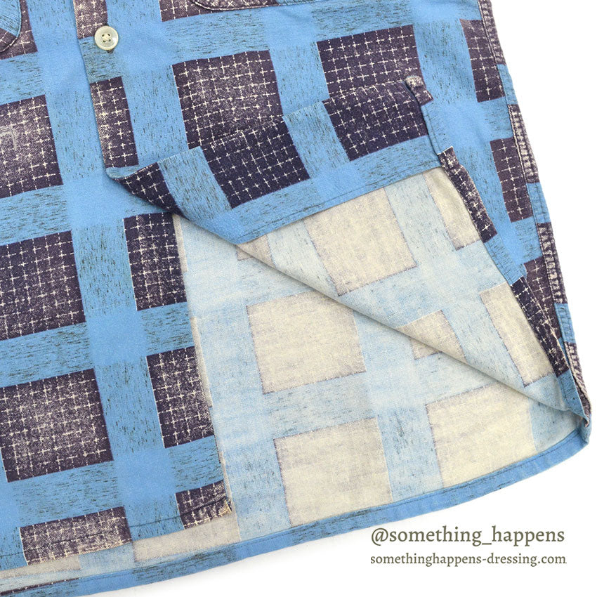 1950's PENNEY'S TOWNCRAFT PRINT FLANNEL SHIRT FADED...S