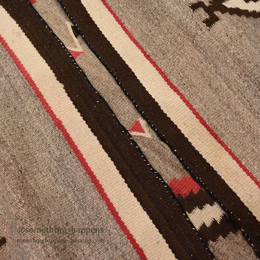 ~1930's NAVAJO RUG DIAMOND / LINE... 175cm/108cm