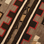 ~1930's NAVAJO RUG DOUBLE STEPPED DIAMOND ... 149cm/106cm