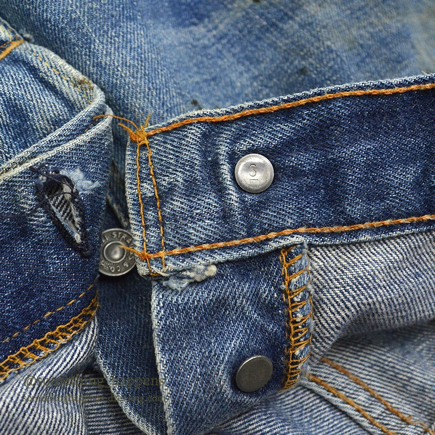 1960's LEVI'S 501 BIG-E DENIM PANTS...W32/L28