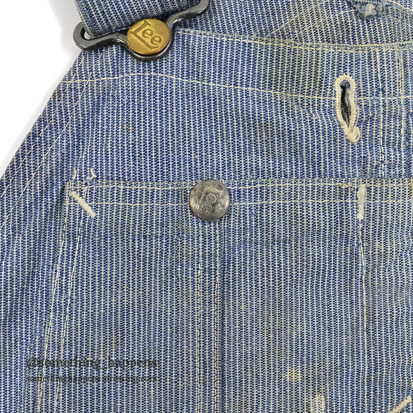 1940's Lee 96-SB PIN STRIPE OVERALL ... W40/L27