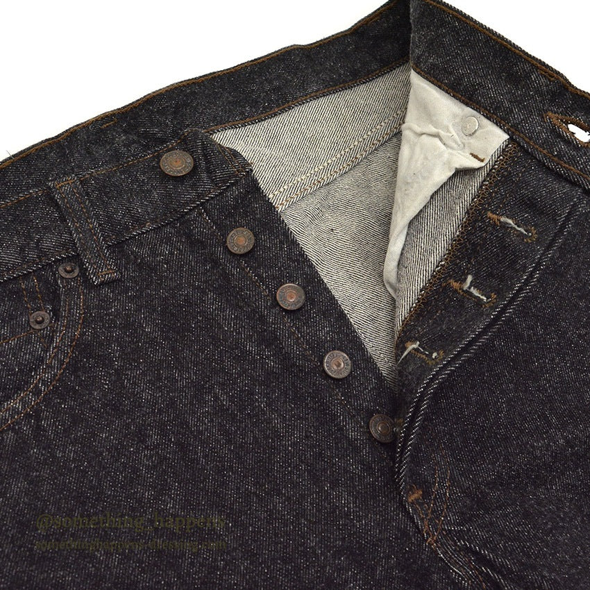 1990's DEADSTOCK Levi's 501 BLACK DENIM PANTS... W31 L30