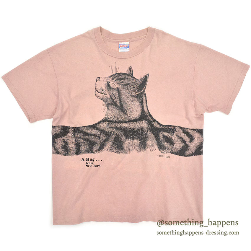 1990's HANES A Hug... from New York PRINT T-SHIRT XL