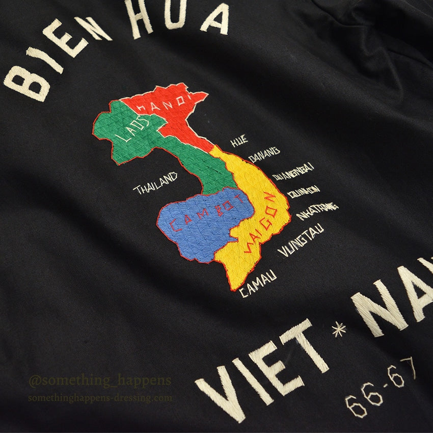 1960s DEADSTOCK VIETNAM SOUVENIR JACKET (Vietnamese style jacket) 66-67 PERFECT...