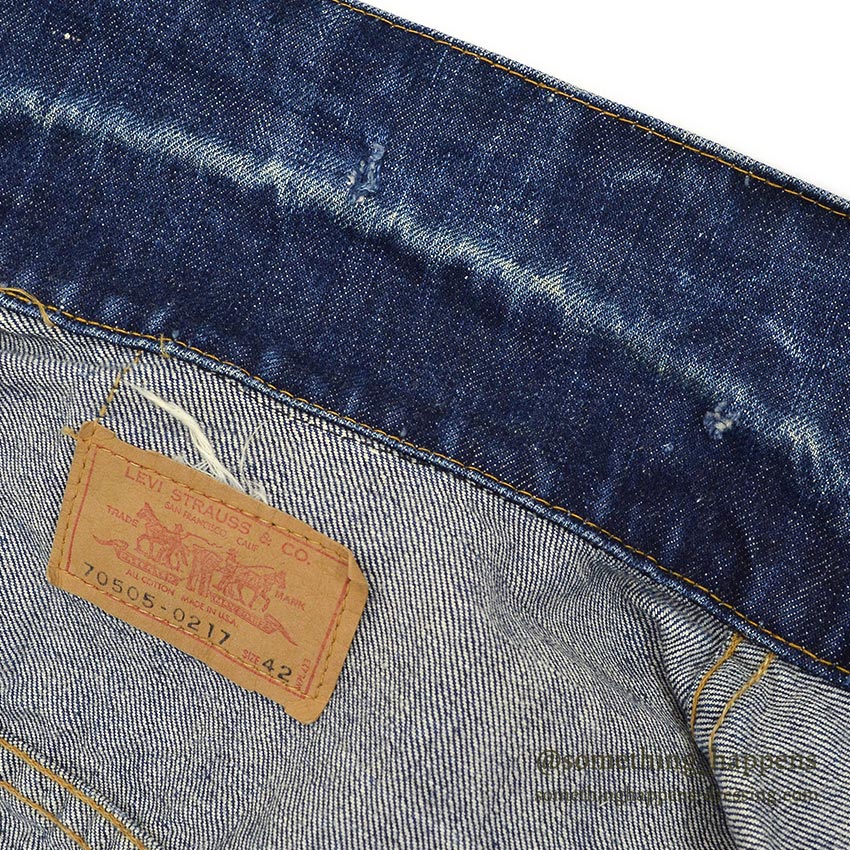 1960's LEVI'S 70505 BIG-E DENIM JACKET... 42