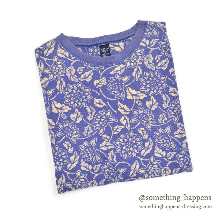 ~1990's LAND' END FLORAL PATTERN T-SHIRT ... M