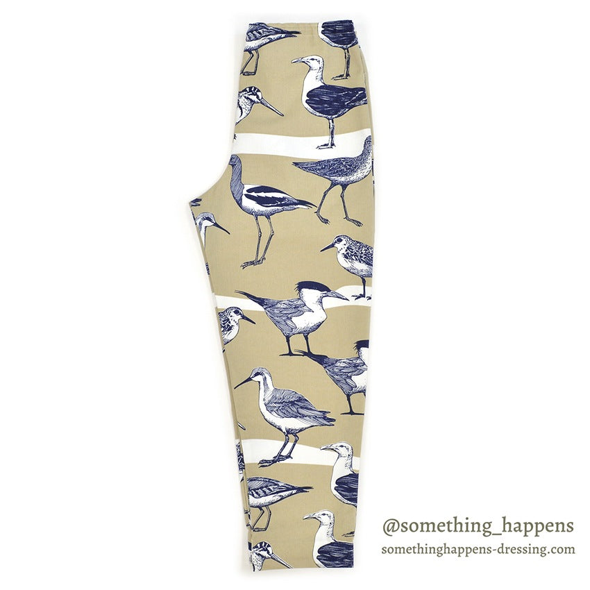1990's MICHIGAN RAG CO. BIRDS PRINT EASY PANTS...M