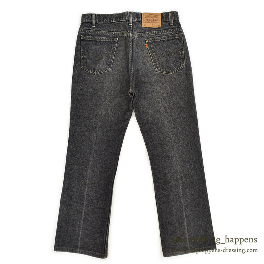 1990's Levi's 517 BLACK DENIM PANTS...W33/L29