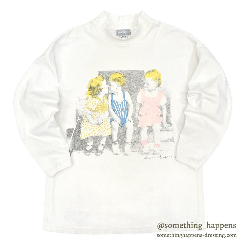 1990's JOLLY PHOTOGRAPH PRINT L/S T-SHIRT...