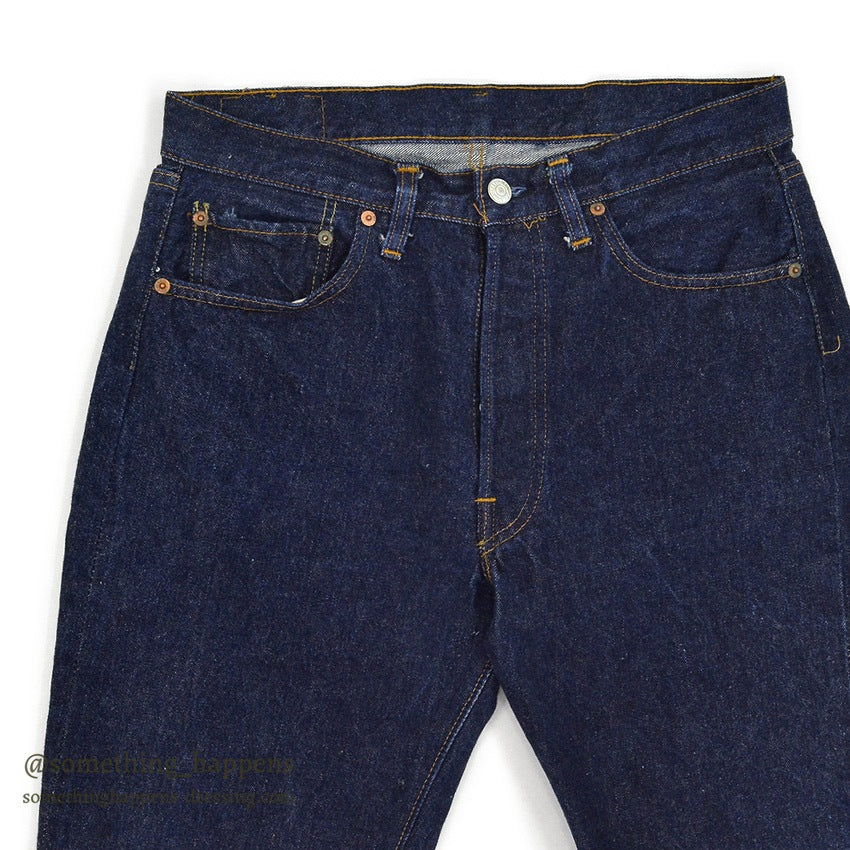 1970's Levi's 501 66 early period DENIM PANTS DARK... W32/L27