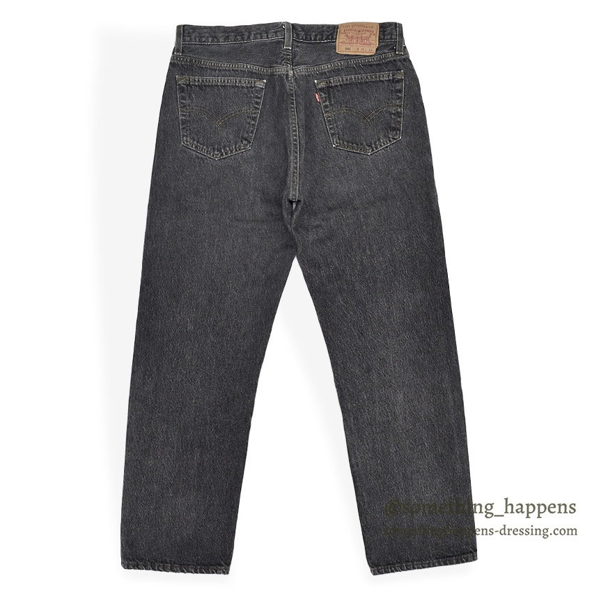 1990's Levi's 501 BLACK DENIM PANTS... W36 L30