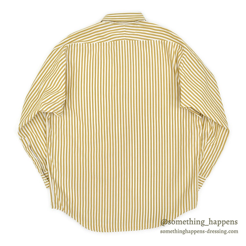 1980's BANANA REPUBLIC SAFARI & TRAVEL STRIPE SHIRT...M