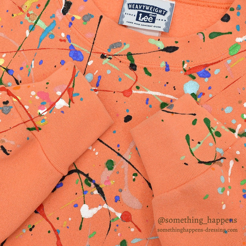 1990's Lee ABSTRACT PAINTING SWEAT SHIRT...
