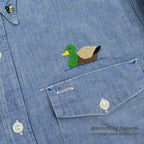 1950's SUPER PIONEER EMBROIDERY ALL COTTON CHAMBRAY SHIRT ... 16
