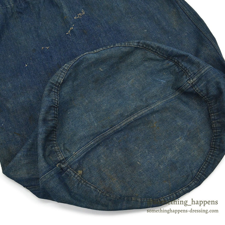 1910's USARMY WW1 ERA BLUE DENIM BARRACKS BAG PATCH...