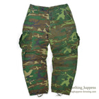 1970's USARMY ERDL MIX LEAF PANTS CRAZY PATTERN... MEDIUM-REGULAR