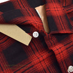 1950's DEADSTOCK WASHINGTON DEE CEE PRINT FLANNEL SHIRT...L