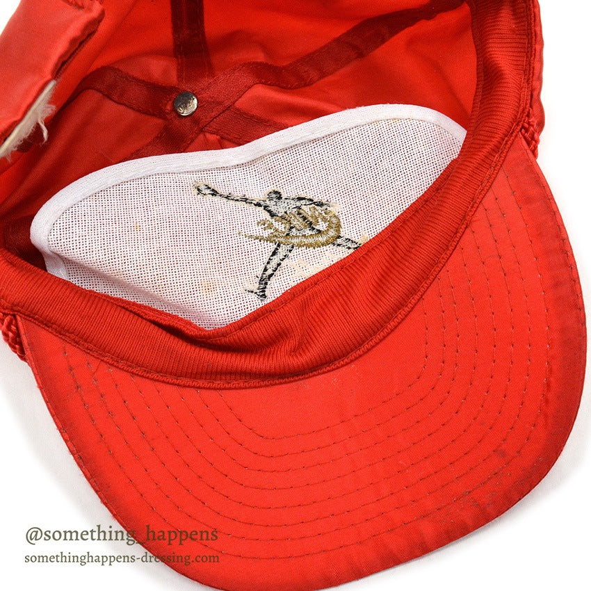 1990's BOOTLEG NIKE AIR JORDAN FLIGHT NYLON CAP RED...